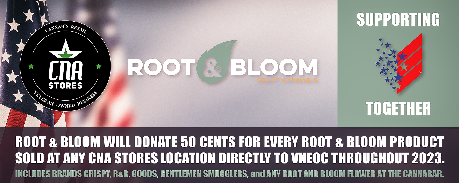 CNA Stores teams up Root & Bloom